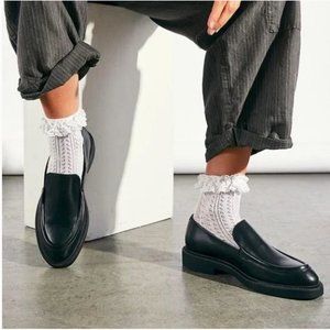 Free People Vagabond Alex Smooth Loafers in Black NWOT Size 10 JB